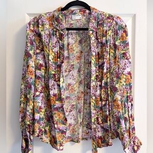 Frank and Oak Multicolor Floral Blouse